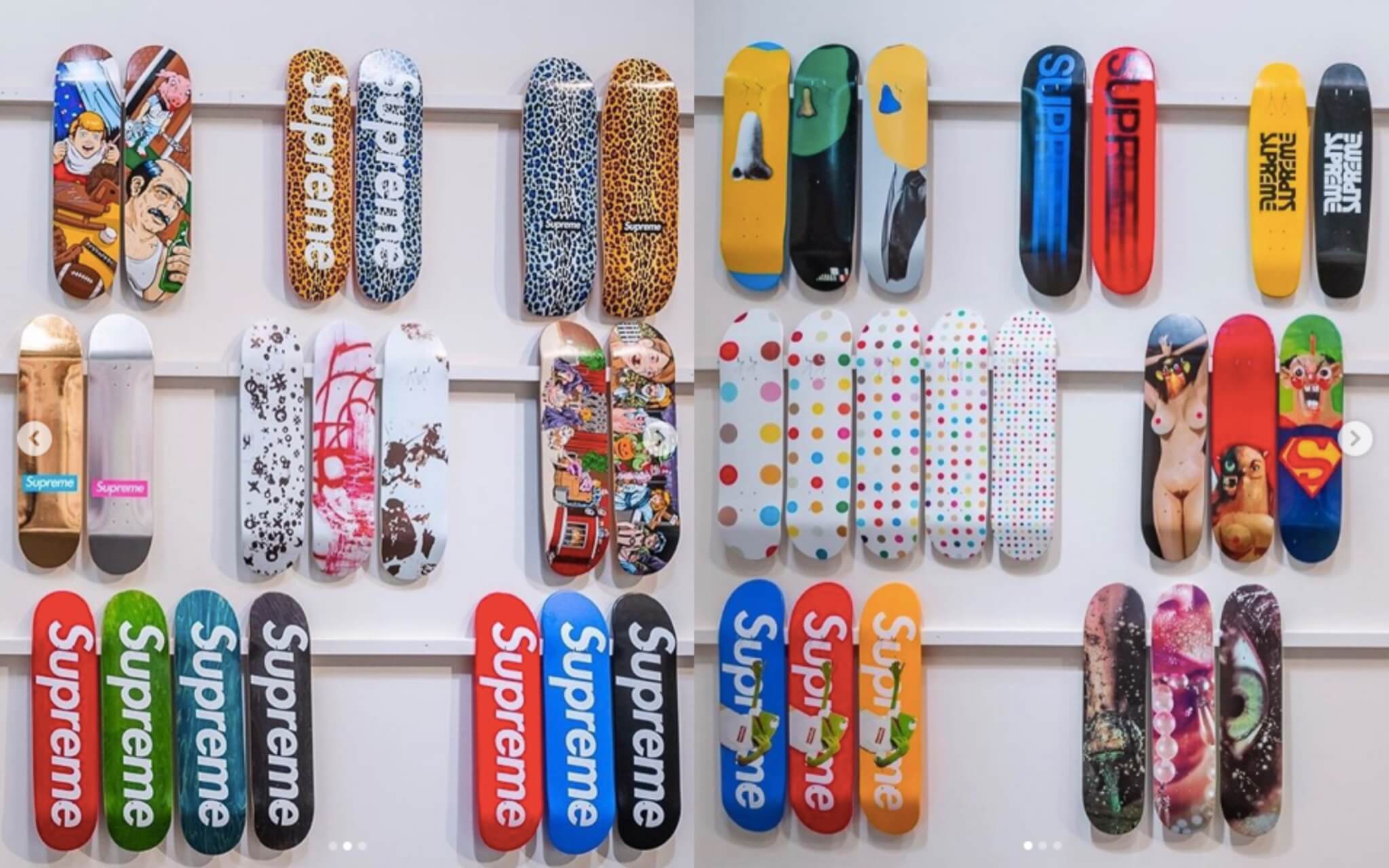 シュプリーム」のスケートボードのフルコレクションが約9000万円で落札