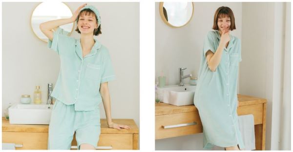 Japan｜「GU」と「サボン」が初コラボ！ミント成分入りのパジャマが登場