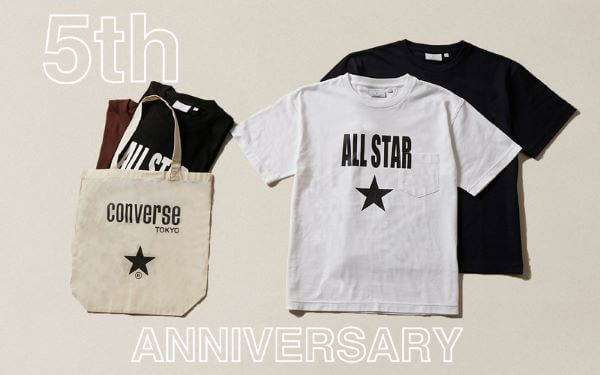 Japan｜「コンバーストウキョウ」が誕生5周年を記念してTシャツとエコトートのセットを発売