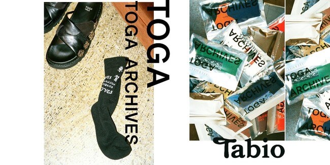 「トーガ」と「タビオ」がコラボ靴下を発売