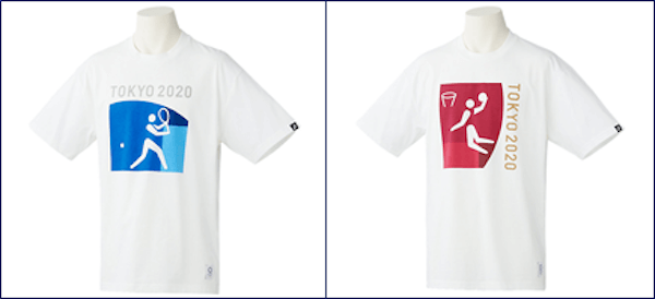 ツイッターでも話題のピクトグラム　「アシックス」から東京五輪ピクトグラムTシャツが販売中