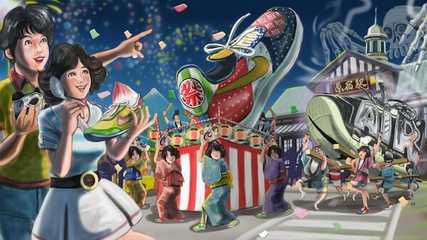 昭和の夏をテーマにした「アトモスヤ」がオープン　日本の祭りからインスパイアされた「エアフォース1」などを販売