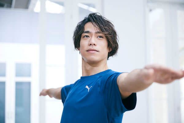 アイスダンスの髙橋大輔が「プーマ」の新作ウェアを着用してワークアウトを披露