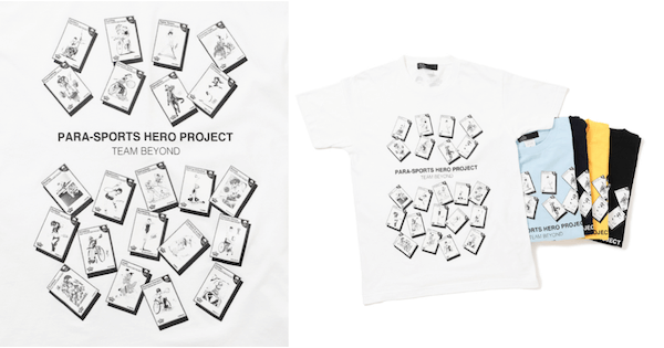 「ビームス ジャパン」がゆでたまごや高橋陽一ら22人の漫画家たちがパラアスリートを描いたTシャツを販売
