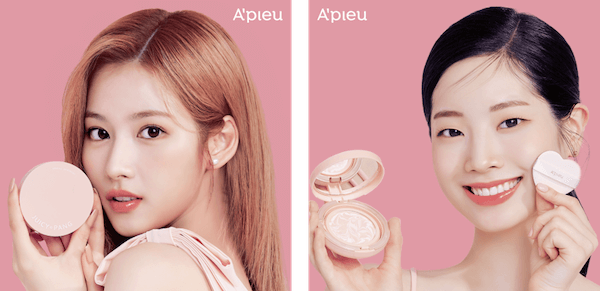 「アピュー（A’pieu）」がTWICEサナとダヒョン出演の動画を公開　日本限定の化粧下地を発売