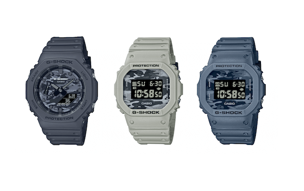 「G-SHOCK」オリジナルのカモフラ柄を施した「ダイアルカモユーティリティ」シリーズが発売