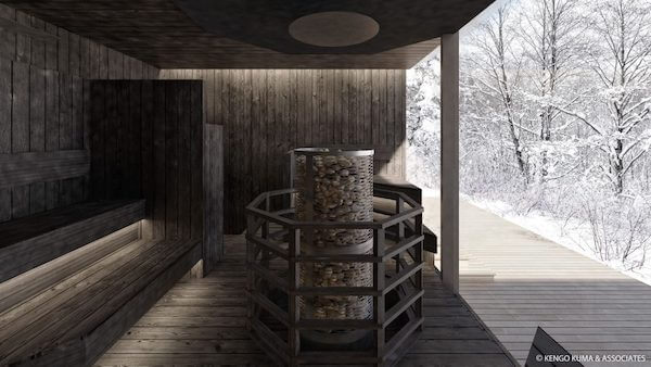 「スノーピーク」開業リゾートの温浴エリアが一部公開　パノラマビューのサウナなど