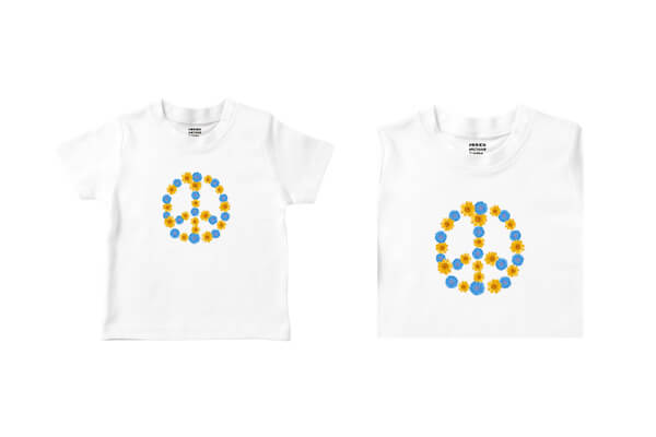 ZOZOがウクライナ人道支援のチャリティーTシャツを発売　売上金全額をウクライナへ寄付