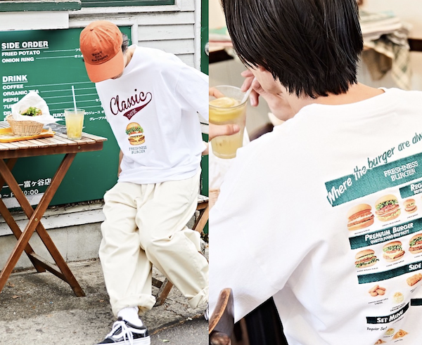 「フレッシュネスバーガー」と「フリークス ストア」のコラボTシャツが発売