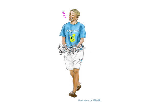 ガーシーが帰国時に着ていたのは「バルマン」とポケモンコラボだが穿いていたトリプルコラボパンツは何だ！？