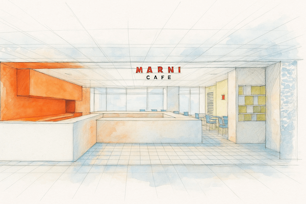 世界初「マルニ カフェ」が「GINZA SIX」にオープン 「アサコ イワヤナギ」監修のパフェ提供