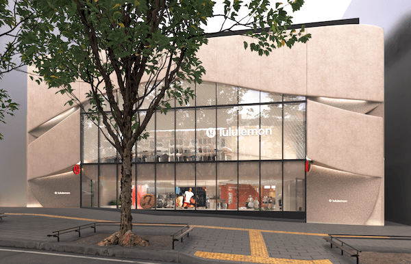 「ルルレモン」が原宿に進出、「ナイキ」跡地に渋谷店の約2倍の大型旗艦店をオープン